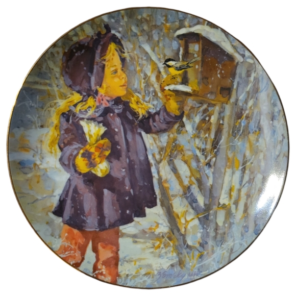 Vtg 81 4th Ed. Schmid Star's Winter My Name Is Star Plate Gold Jessica Zemsky - Picture 1 of 2